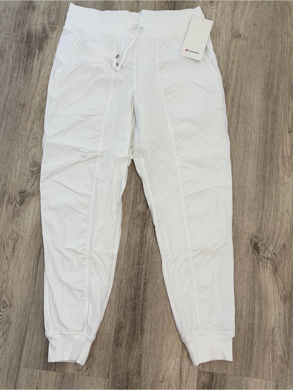 Lululemon Dance Studio Mid-Rise Jogger Full Length Womens 8 White Sporty New